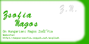 zsofia magos business card